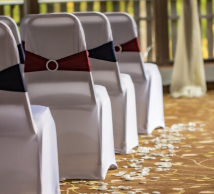 Linen Wrapped Wedding Chairs