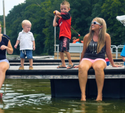 Children at the Marina