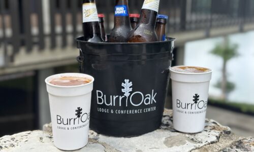 Bucket of Brews that can be purchased as an add on at Burr Oak state park lodge