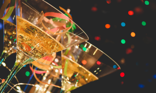 Champagne on New Years Eve