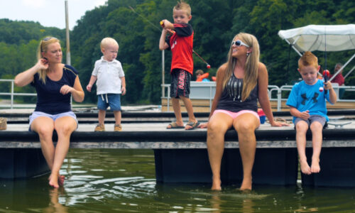 Children at the Marina