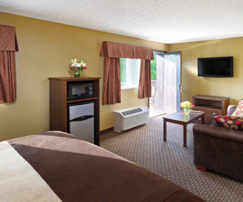king executive with patio and ada accessibility